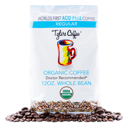 Tylers Regular Acid Free Whole Bean Coffee, 12 oz