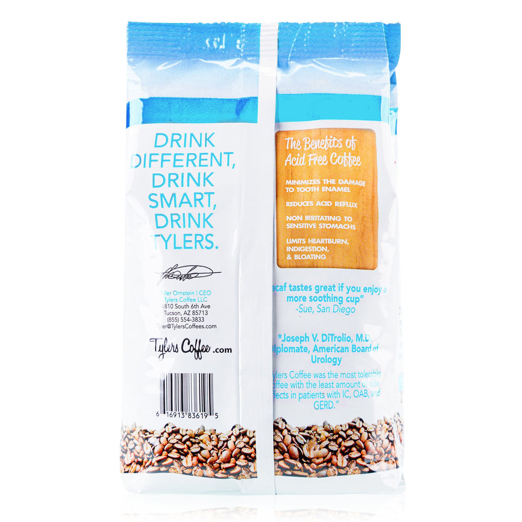 Tylers Regular Acid Free Whole Bean Coffee, 12 oz