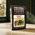 Thanksgiving Coffee Byron's Blend coffee bag, front of package