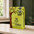 Tomorrow's Coffee organic coffee bag, front of package
