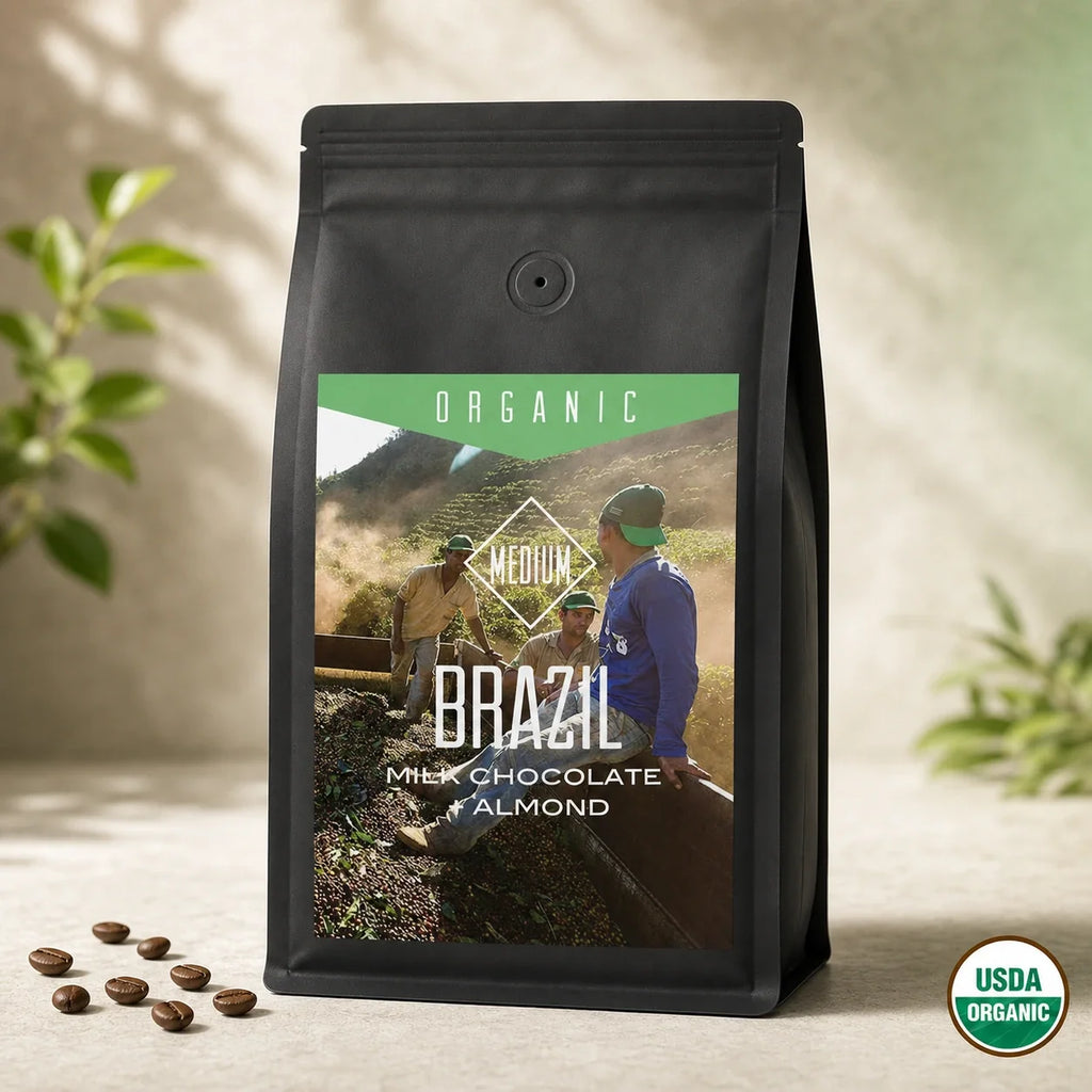 Centri Coffee Organic Brazil Fazenda Dutra coffee bag, front of package